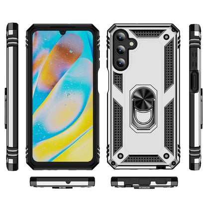 For Samsung Galaxy A15 5G Case PC+TPU Shockproof Phone Cover with Kickstand