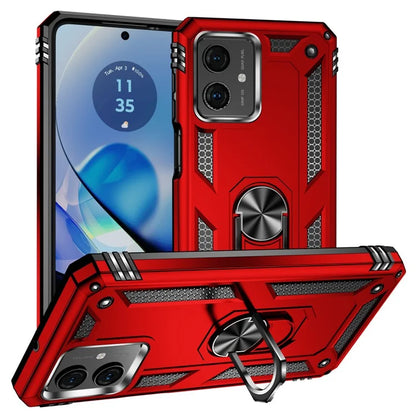For Motorola Moto G54 5G Case Anti-scratch TPU+PC Ring Kickstand Phone Cover