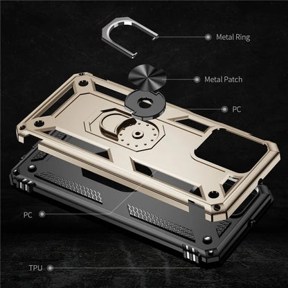 For Motorola Moto G54 5G Case Anti-scratch TPU+PC Ring Kickstand Phone Cover