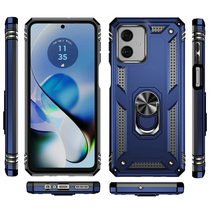 For Motorola Moto G54 5G Case Anti-scratch TPU+PC Ring Kickstand Phone Cover