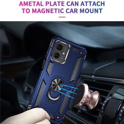 For Motorola Moto G54 5G Case Anti-scratch TPU+PC Ring Kickstand Phone Cover