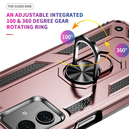 For Motorola Moto G54 5G Case Anti-scratch TPU+PC Ring Kickstand Phone Cover