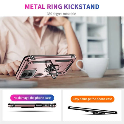 For Motorola Moto G54 5G Case Anti-scratch TPU+PC Ring Kickstand Phone Cover