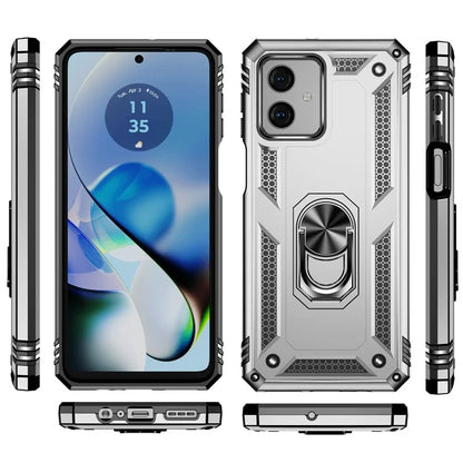 For Motorola Moto G54 5G Case Anti-scratch TPU+PC Ring Kickstand Phone Cover