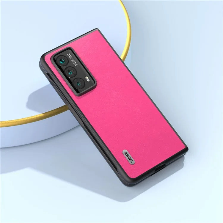 ABEEL For Honor Magic Vs2 5G Case Cover Textured Leather+PC Phone Cover