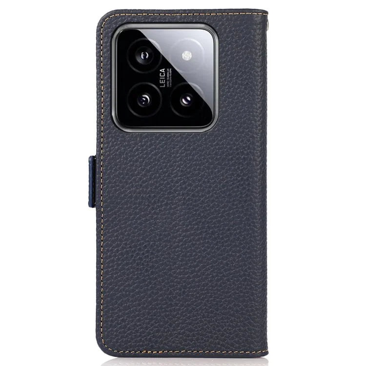 KHAZNEH For Xiaomi 14 Ultra Case Wallet Stand Litchi Texture Phone Cover