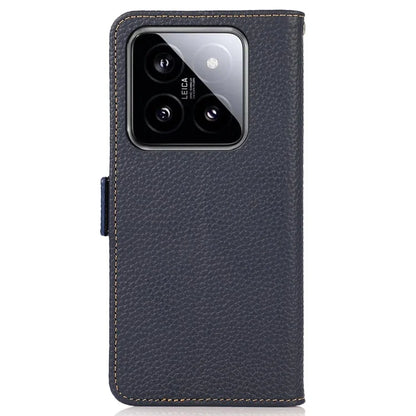 KHAZNEH For Xiaomi 14 Ultra Case Wallet Stand Litchi Texture Phone Cover
