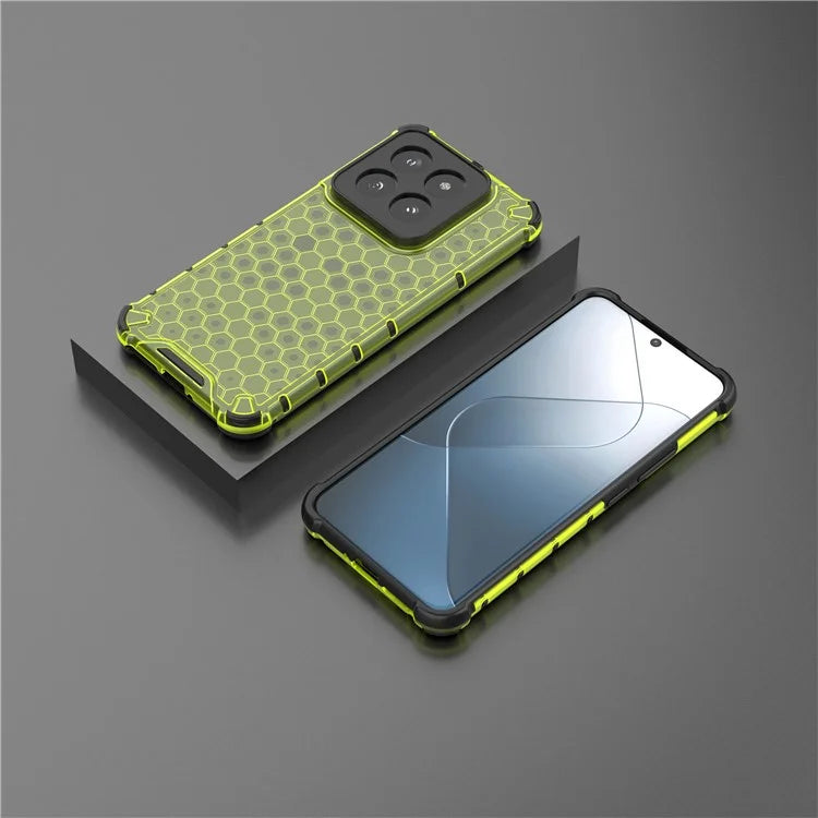 For Xiaomi 14 Pro Case Honeycomb Design Anti-scratch Phone Cover