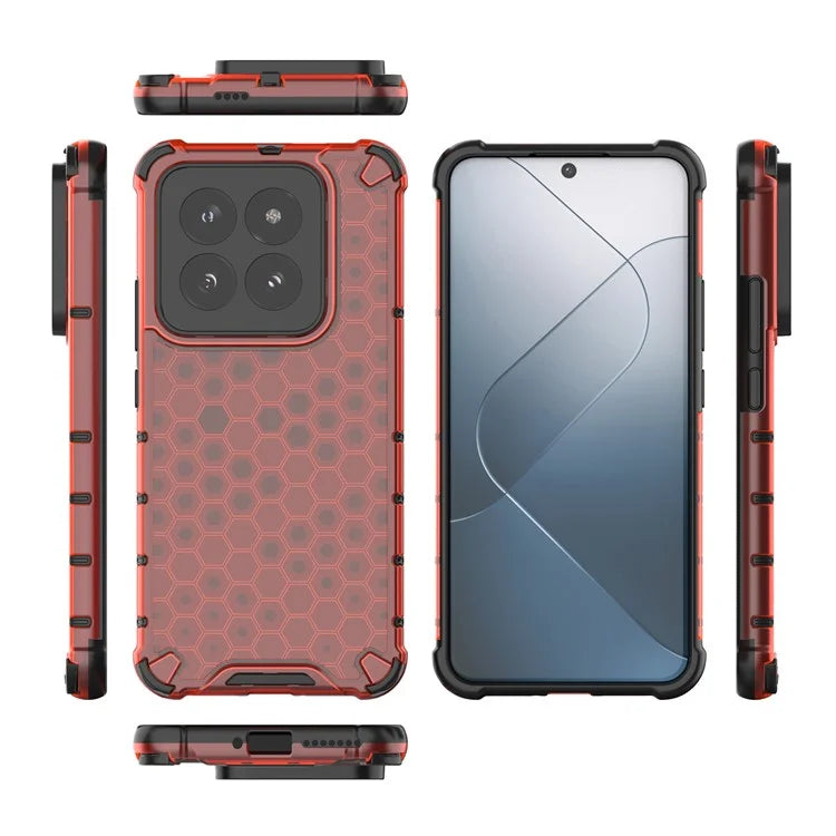 For Xiaomi 14 Pro Case Honeycomb Design Anti-scratch Phone Cover