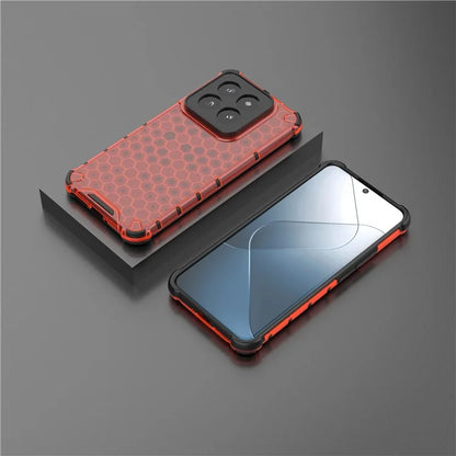 For Xiaomi 14 Pro Case Honeycomb Design Anti-scratch Phone Cover
