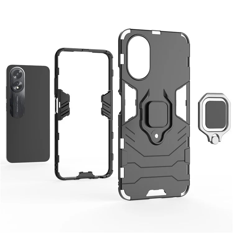 For Oppo A38 4G Case Ring Holder Kickstand Protective Mobile Phone Cover