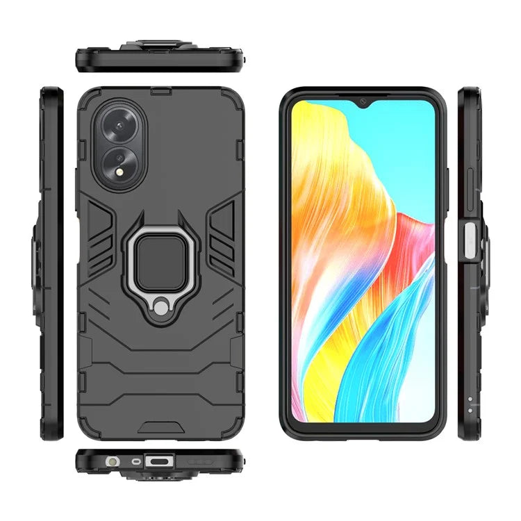 For Oppo A38 4G Case Ring Holder Kickstand Protective Mobile Phone Cover