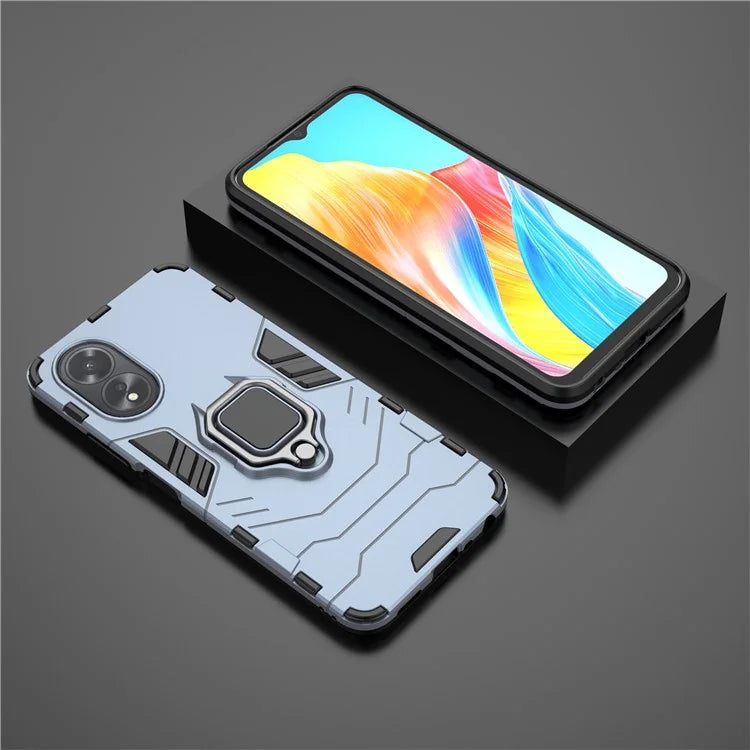 For Oppo A38 4G Case Ring Holder Kickstand Protective Mobile Phone Cover