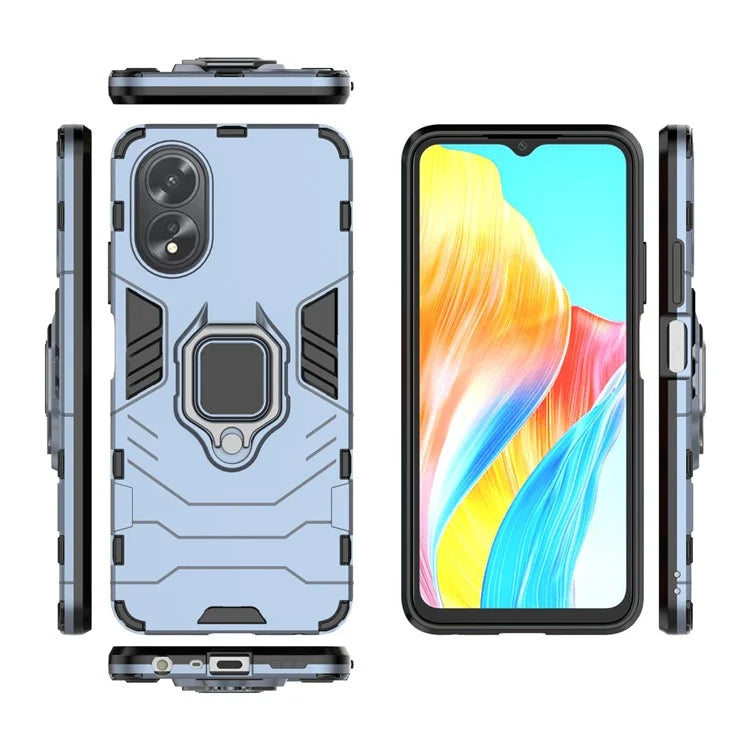 For Oppo A38 4G Case Ring Holder Kickstand Protective Mobile Phone Cover