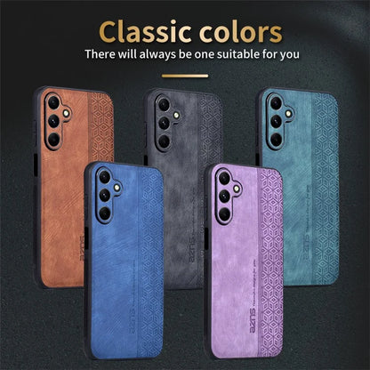 AZNS For Samsung Galaxy A15 4G Case Imprinted Pattern PU Leather+TPU Cell Phone Cover