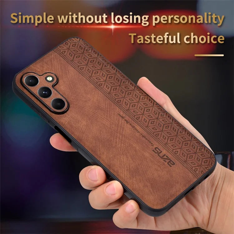 AZNS For Samsung Galaxy A15 4G Case Imprinted Pattern PU Leather+TPU Cell Phone Cover