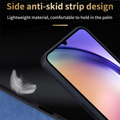 AZNS For Samsung Galaxy A15 4G Case Imprinted Pattern PU Leather+TPU Cell Phone Cover
