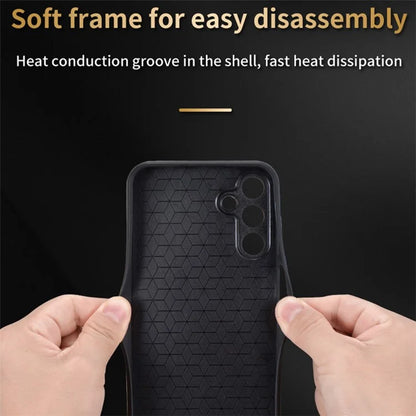 AZNS For Samsung Galaxy A15 4G Case Imprinted Pattern PU Leather+TPU Cell Phone Cover