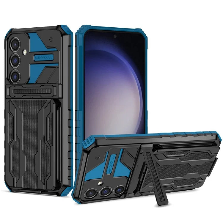 For Samsung Galaxy S23 FE Case Anti-scratch PC+TPU Kickstand Mobile Phone Cover