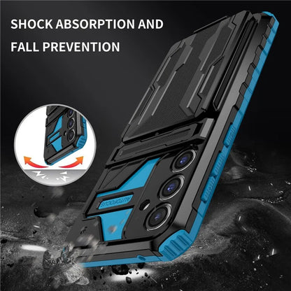 For Samsung Galaxy S23 FE Case Anti-scratch PC+TPU Kickstand Mobile Phone Cover
