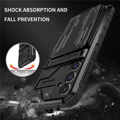 For Samsung Galaxy S23 FE Case Anti-scratch PC+TPU Kickstand Mobile Phone Cover