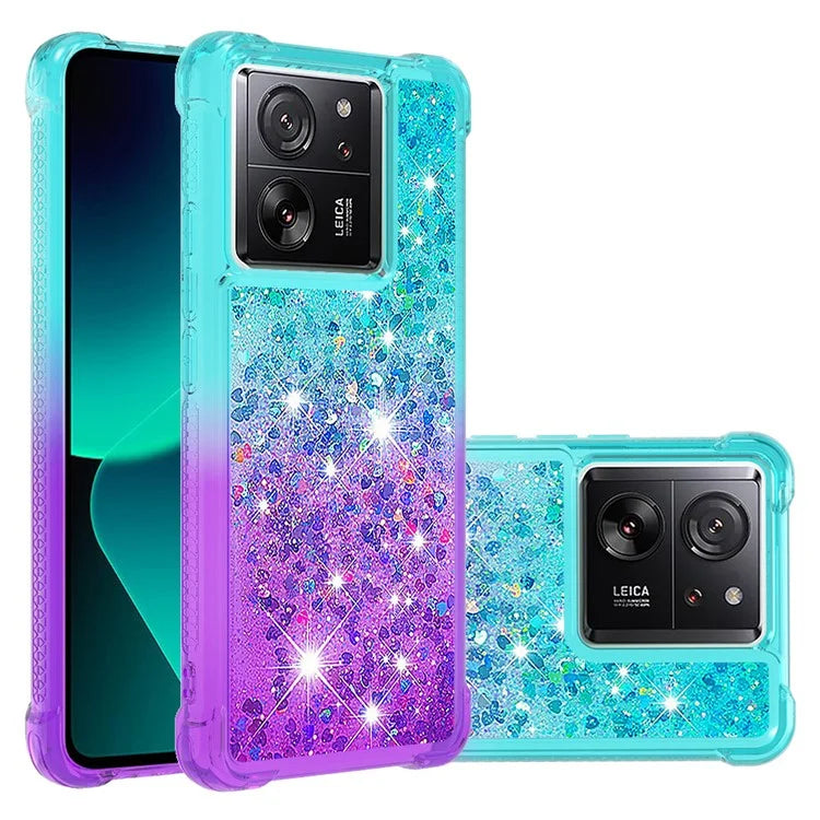 YB Quicksand Series-3 for Xiaomi 13T / 13T Pro / Redmi K60 Ultra Case Bling Flowing Gradient Phone Cover