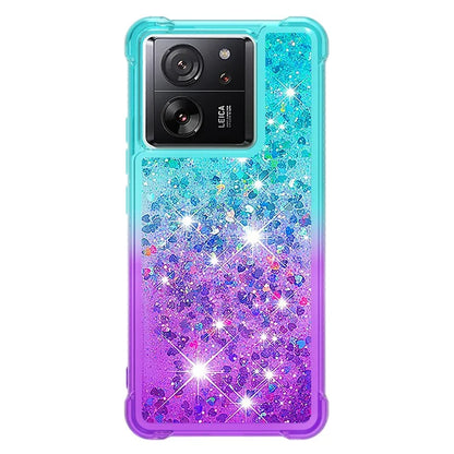 YB Quicksand Series-3 for Xiaomi 13T / 13T Pro / Redmi K60 Ultra Case Bling Flowing Gradient Phone Cover