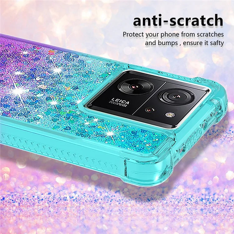 YB Quicksand Series-3 for Xiaomi 13T / 13T Pro / Redmi K60 Ultra Case Bling Flowing Gradient Phone Cover