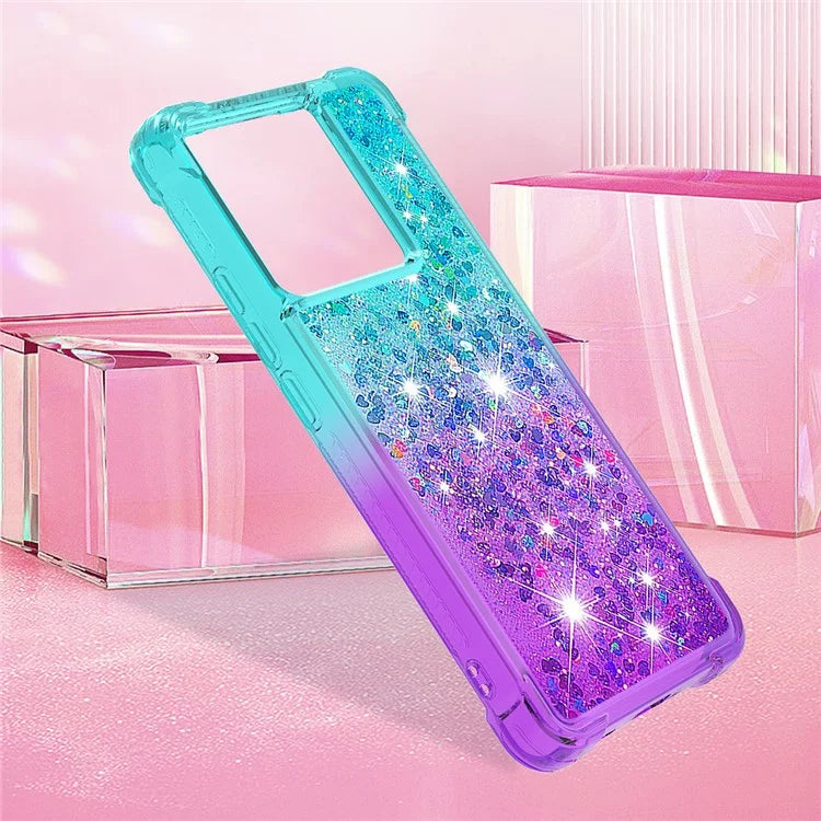 YB Quicksand Series-3 for Xiaomi 13T / 13T Pro / Redmi K60 Ultra Case Bling Flowing Gradient Phone Cover