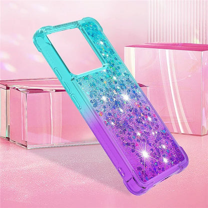 YB Quicksand Series-3 for Xiaomi 13T / 13T Pro / Redmi K60 Ultra Case Bling Flowing Gradient Phone Cover