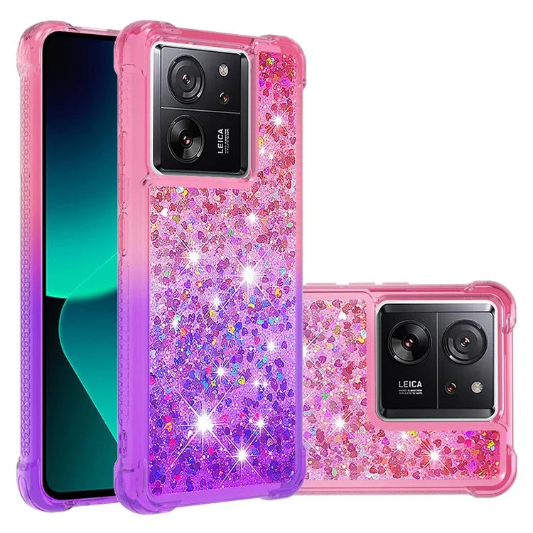YB Quicksand Series-3 for Xiaomi 13T / 13T Pro / Redmi K60 Ultra Case Bling Flowing Gradient Phone Cover