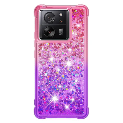 YB Quicksand Series-3 for Xiaomi 13T / 13T Pro / Redmi K60 Ultra Case Bling Flowing Gradient Phone Cover