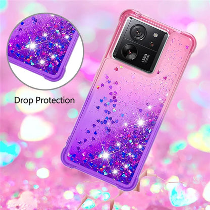 YB Quicksand Series-3 for Xiaomi 13T / 13T Pro / Redmi K60 Ultra Case Bling Flowing Gradient Phone Cover