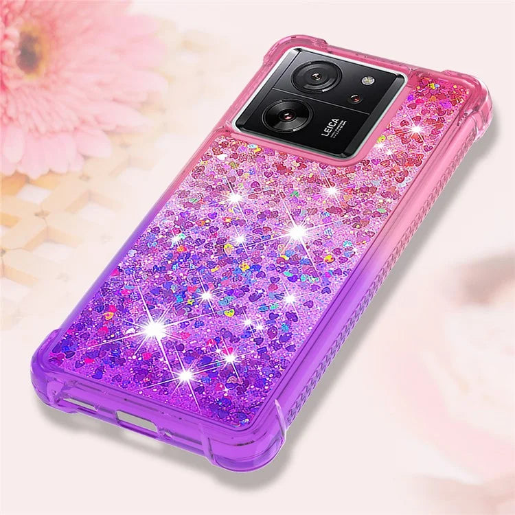 YB Quicksand Series-3 for Xiaomi 13T / 13T Pro / Redmi K60 Ultra Case Bling Flowing Gradient Phone Cover