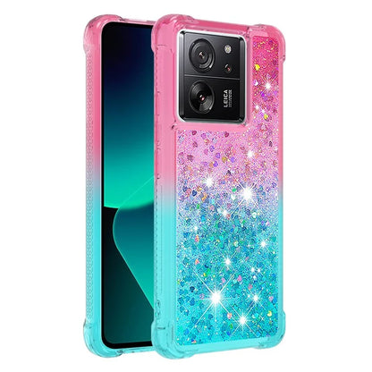 YB Quicksand Series-3 for Xiaomi 13T / 13T Pro / Redmi K60 Ultra Case Bling Flowing Gradient Phone Cover