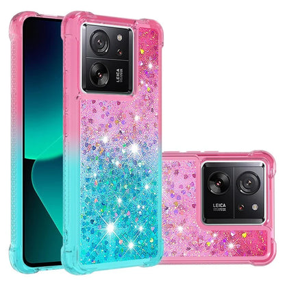 YB Quicksand Series-3 for Xiaomi 13T / 13T Pro / Redmi K60 Ultra Case Bling Flowing Gradient Phone Cover