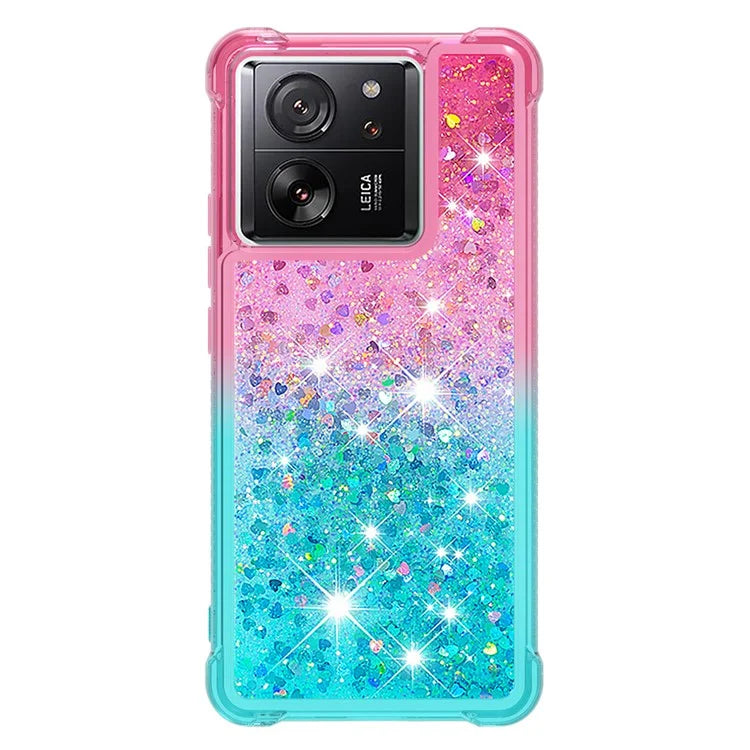 YB Quicksand Series-3 for Xiaomi 13T / 13T Pro / Redmi K60 Ultra Case Bling Flowing Gradient Phone Cover