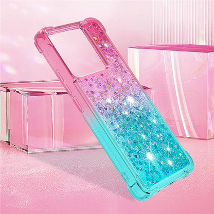 YB Quicksand Series-3 for Xiaomi 13T / 13T Pro / Redmi K60 Ultra Case Bling Flowing Gradient Phone Cover