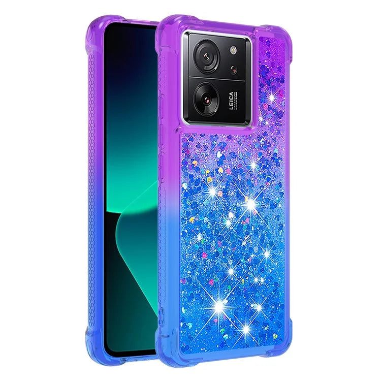 YB Quicksand Series-3 for Xiaomi 13T / 13T Pro / Redmi K60 Ultra Case Bling Flowing Gradient Phone Cover