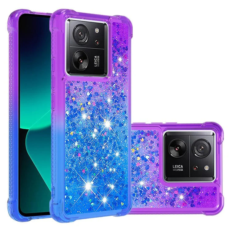 YB Quicksand Series-3 for Xiaomi 13T / 13T Pro / Redmi K60 Ultra Case Bling Flowing Gradient Phone Cover