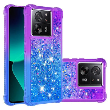 YB Quicksand Series-3 for Xiaomi 13T / 13T Pro / Redmi K60 Ultra Case Bling Flowing Gradient Phone Cover