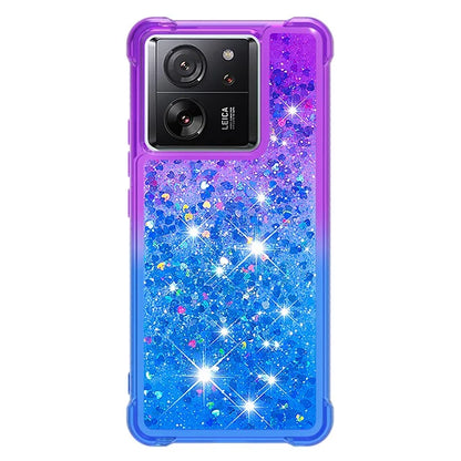 YB Quicksand Series-3 for Xiaomi 13T / 13T Pro / Redmi K60 Ultra Case Bling Flowing Gradient Phone Cover