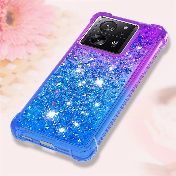 YB Quicksand Series-3 for Xiaomi 13T / 13T Pro / Redmi K60 Ultra Case Bling Flowing Gradient Phone Cover