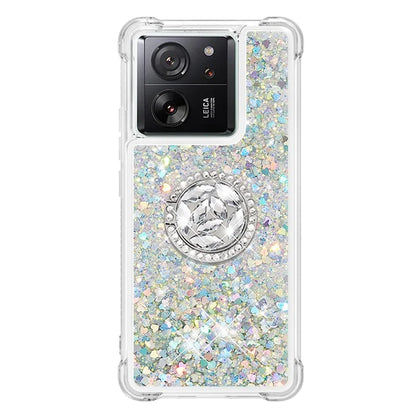 YB Quicksand Series-7 for Xiaomi 13T / 13T Pro / Redmi K60 Ultra Case Liquid Sparkle Kickstand Phone Cover