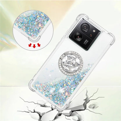 YB Quicksand Series-7 for Xiaomi 13T / 13T Pro / Redmi K60 Ultra Case Liquid Sparkle Kickstand Phone Cover