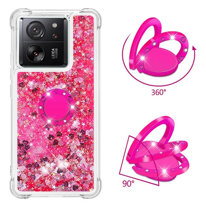 YB Quicksand Series-7 for Xiaomi 13T / 13T Pro / Redmi K60 Ultra Case Liquid Sparkle Kickstand Phone Cover