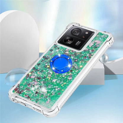 YB Quicksand Series-7 for Xiaomi 13T / 13T Pro / Redmi K60 Ultra Case Liquid Sparkle Kickstand Phone Cover