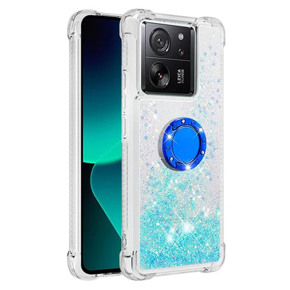 YB Quicksand Series-7 for Xiaomi 13T / 13T Pro / Redmi K60 Ultra Case Liquid Sparkle Kickstand Phone Cover