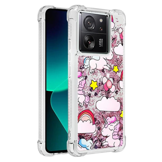 YB Quicksand Series-2 for Xiaomi 13T / 13T Pro / Redmi K60 Ultra Case Glitter Waterfall Pattern Phone Cover