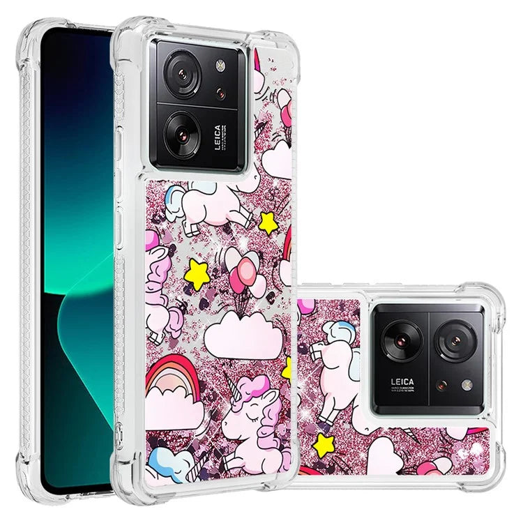 YB Quicksand Series-2 for Xiaomi 13T / 13T Pro / Redmi K60 Ultra Case Glitter Waterfall Pattern Phone Cover